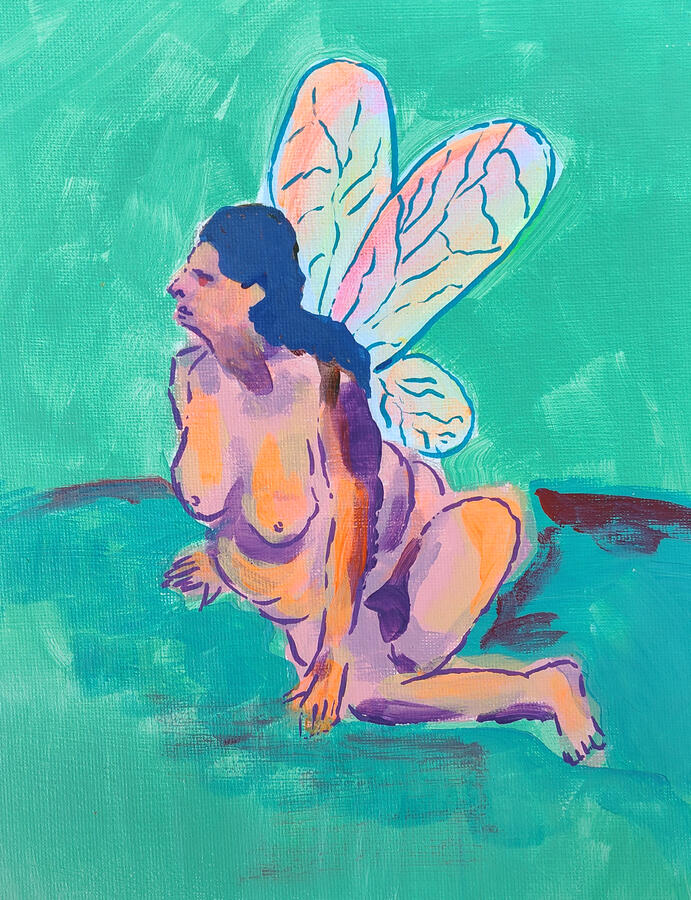 Untitled, Acrylic, 8"x10" canvas board, 2025