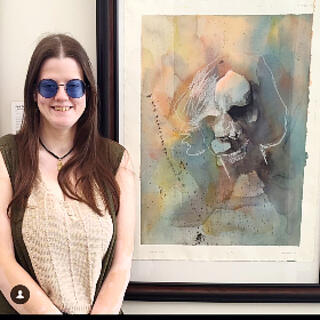 With "Fruit Flies" on display