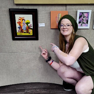 "Dissociated in Hareville" on display