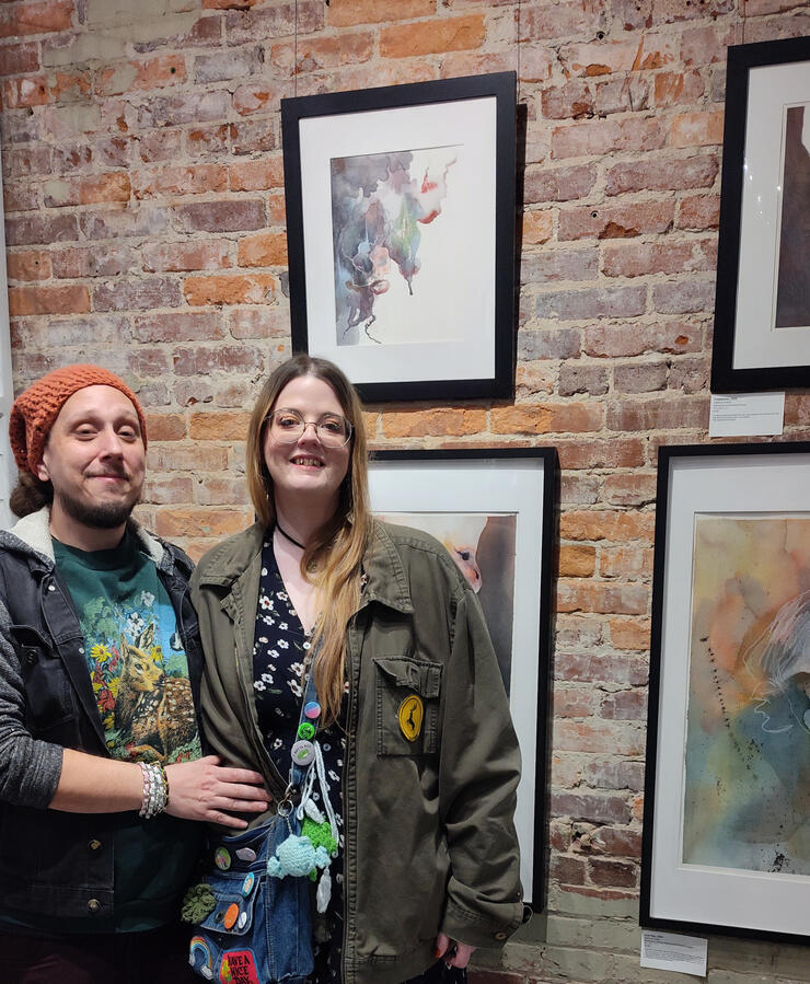 My husband and I at the opening