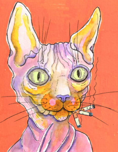 pulp, watercolor, 2024